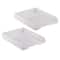JAM Paper White Stackable Office Desk Supply & Paper Organizer Set
